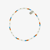 Rainbow Seed Bead Stretch Anklet