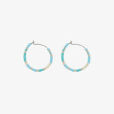 Playa Seed Bead Hoop Earrings