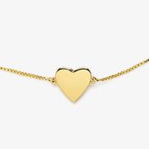 Demi-Fine Engravable Heart Choker