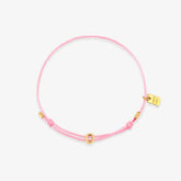Pink Initial Charm Bracelet