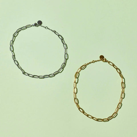 Harper Paperclip Chain Anklet