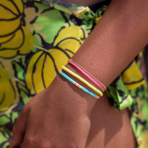 Lemon Surf Stretch Bracelet