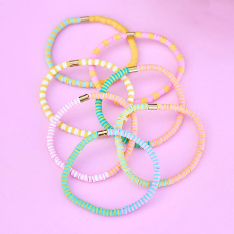 Sunset Beach Stretch Bracelet Set of 8