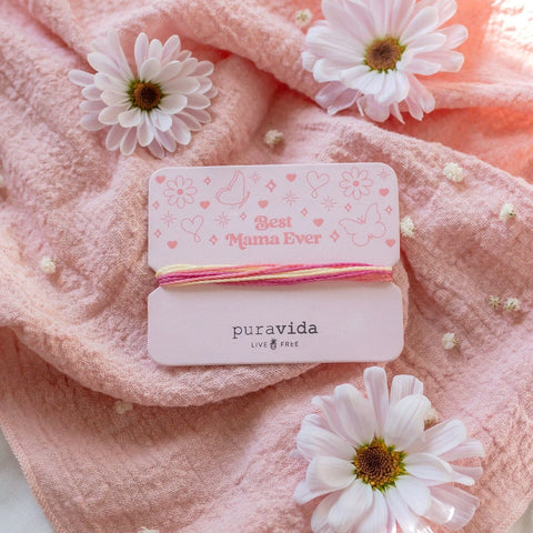 Best Mama Ever Bracelet Card