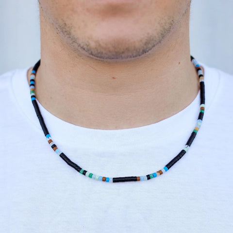 Men's Mixed Seed Bead Necklace