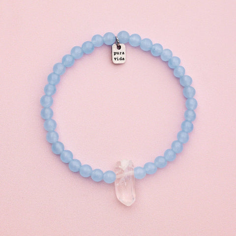 Celestine Intention Stretch Bracelet