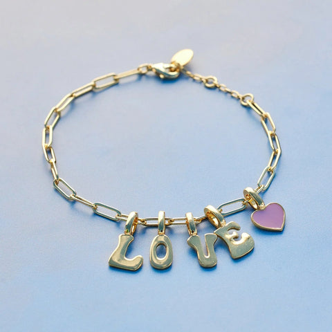 Harper Enamel Heart Charm