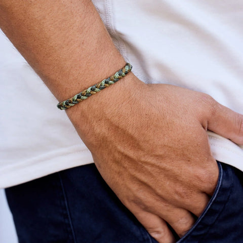 Moss Multi Braided Bracelet