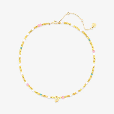 Initial Pearl & Seed Bead Choker