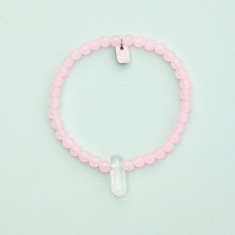 Rose Quartz Intention Stretch Bracelet