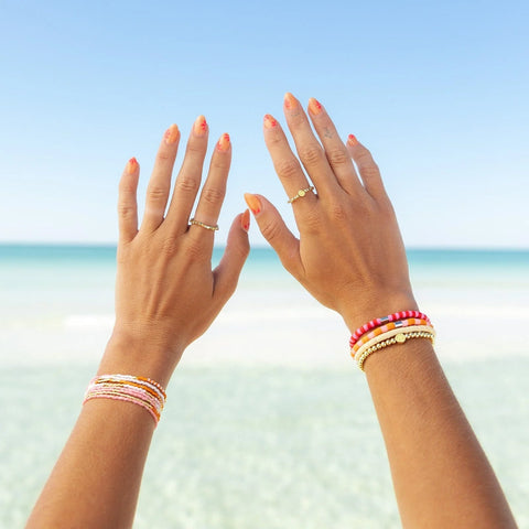 Warm Breeze Stretch Bracelet Set of 8