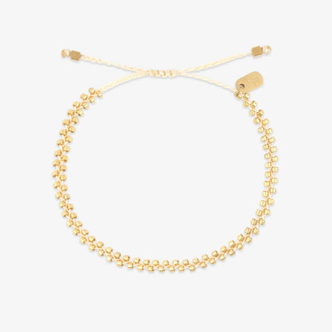 Goldie Woven Seed Bead Bracelet