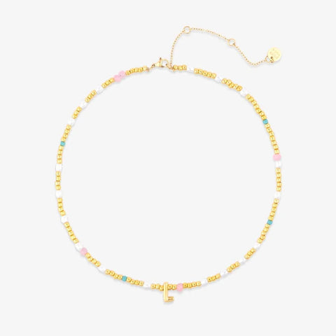 Initial Pearl & Seed Bead Choker