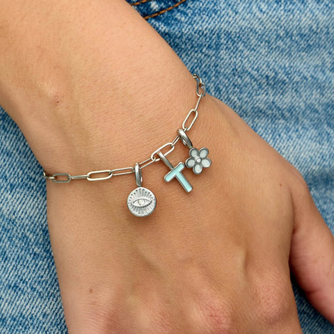 Harper Pearl Plumeria Charm