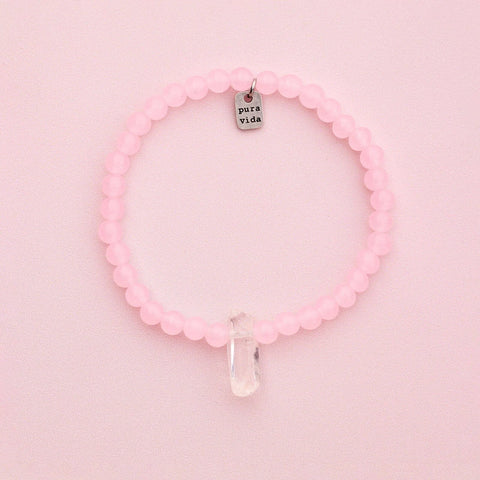 Rose Quartz Intention Stretch Bracelet