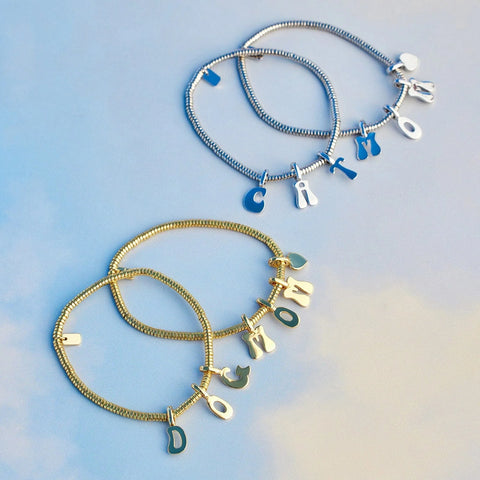 Harper Disc Bead Stretch Bracelet