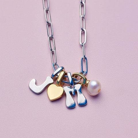 Harper Retro Alphabet Charm