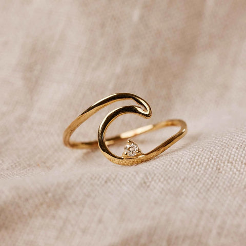 Diamond Wave Ring