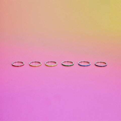 Rainbow Ring Stack