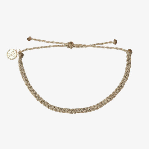 Light Grey Mini Braided Bracelet