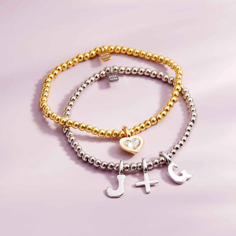 Harper Stone & Enamel Heart Charm