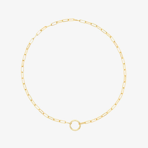 Harper Round Charm Chain Necklace