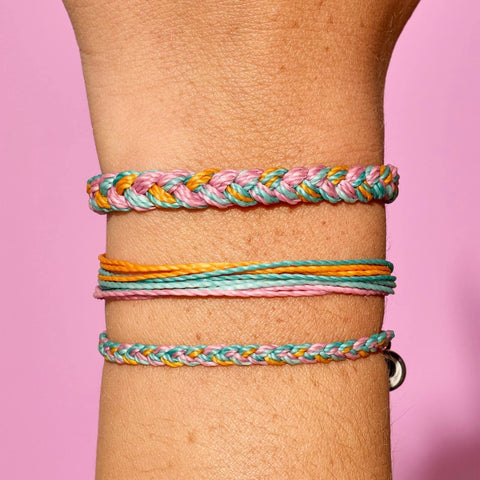Canary Multi Braided Bracelet